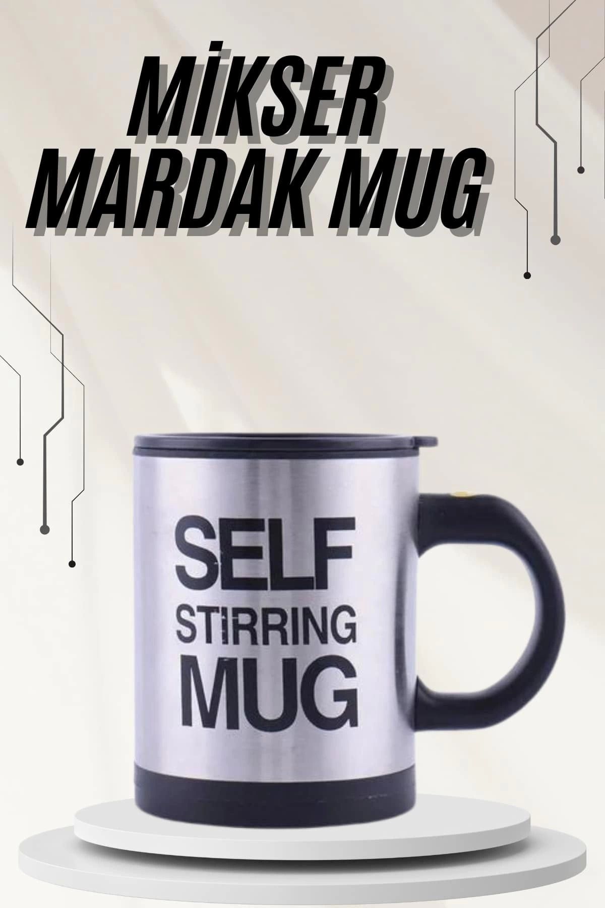 MELFSHOP Karıştırıcı Özellikli Mikser Kupa Bardak Termos Bardak