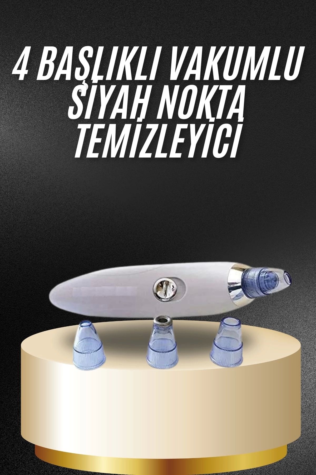 yusuftex Yeni Nesil Vakumlu Pilli Siyah Nokta ve Yüz Temizleme Cihazı 4 Başlıklı