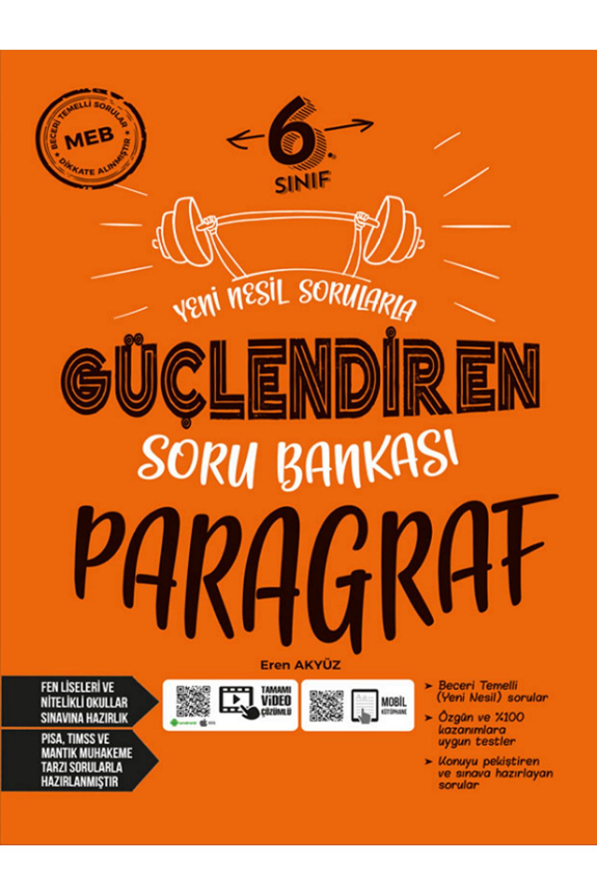 Efsane Yayınları 6.Sınıf Ankara Güçlendiren Paragraf Soru Bankası / Yeni Nesil Sorular / Video Çözüm