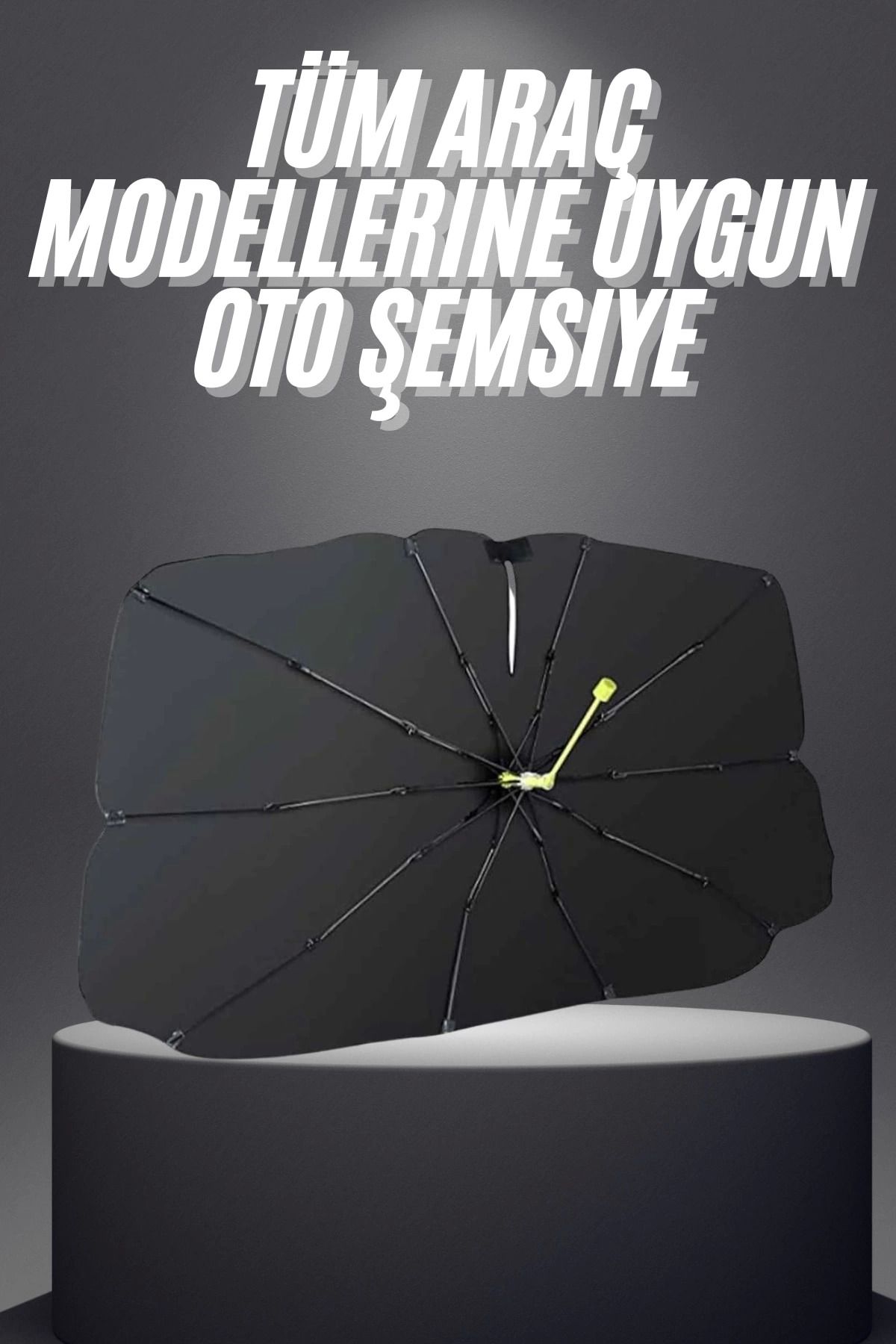 feifei Yeni Nesil Tüm Araç Modellerine Uygun Oto Şemsiye Katlanabilir Uv Işınlarına Karşı