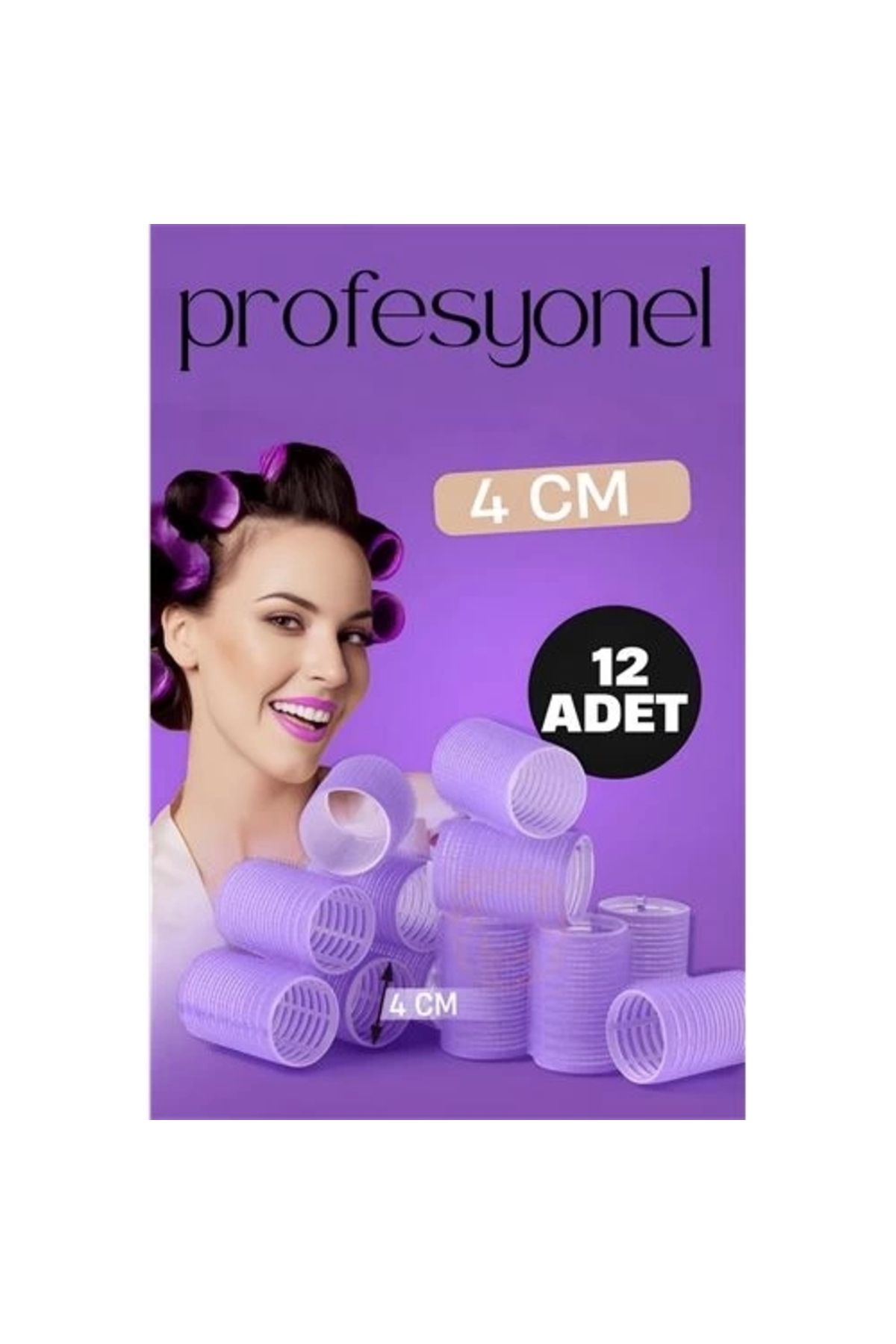 İnnMerry ModaCar 4 Cm Bigudi Saç Bigudisi Profesyonel 12 ADET