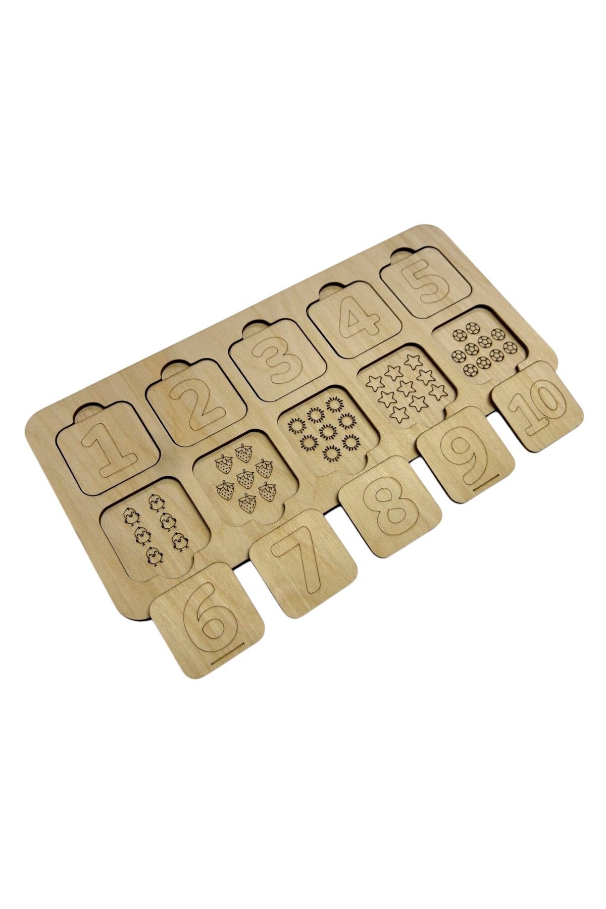 Mind of Toys Say ve Bul, Sayı ve Sembol Oyunu, Montessori Matematik Oyunu, 1’den 10’a kadar