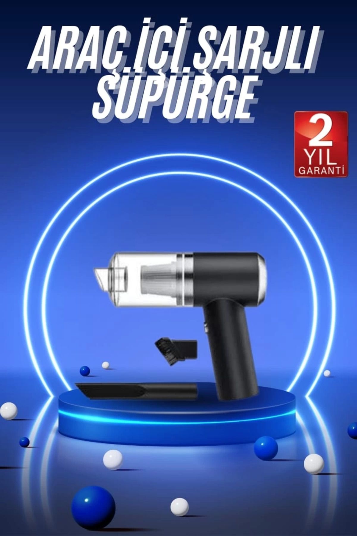 feifei Vakumlu Süpürge Şarjlı Elektrikli Mini Taşınabilir Uzun Ömürlü Hazneli