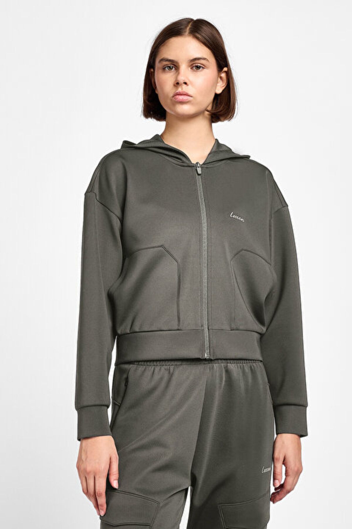 Lescon Kadın Antrenman Fermuarlı Sweatshirt 25B-2046