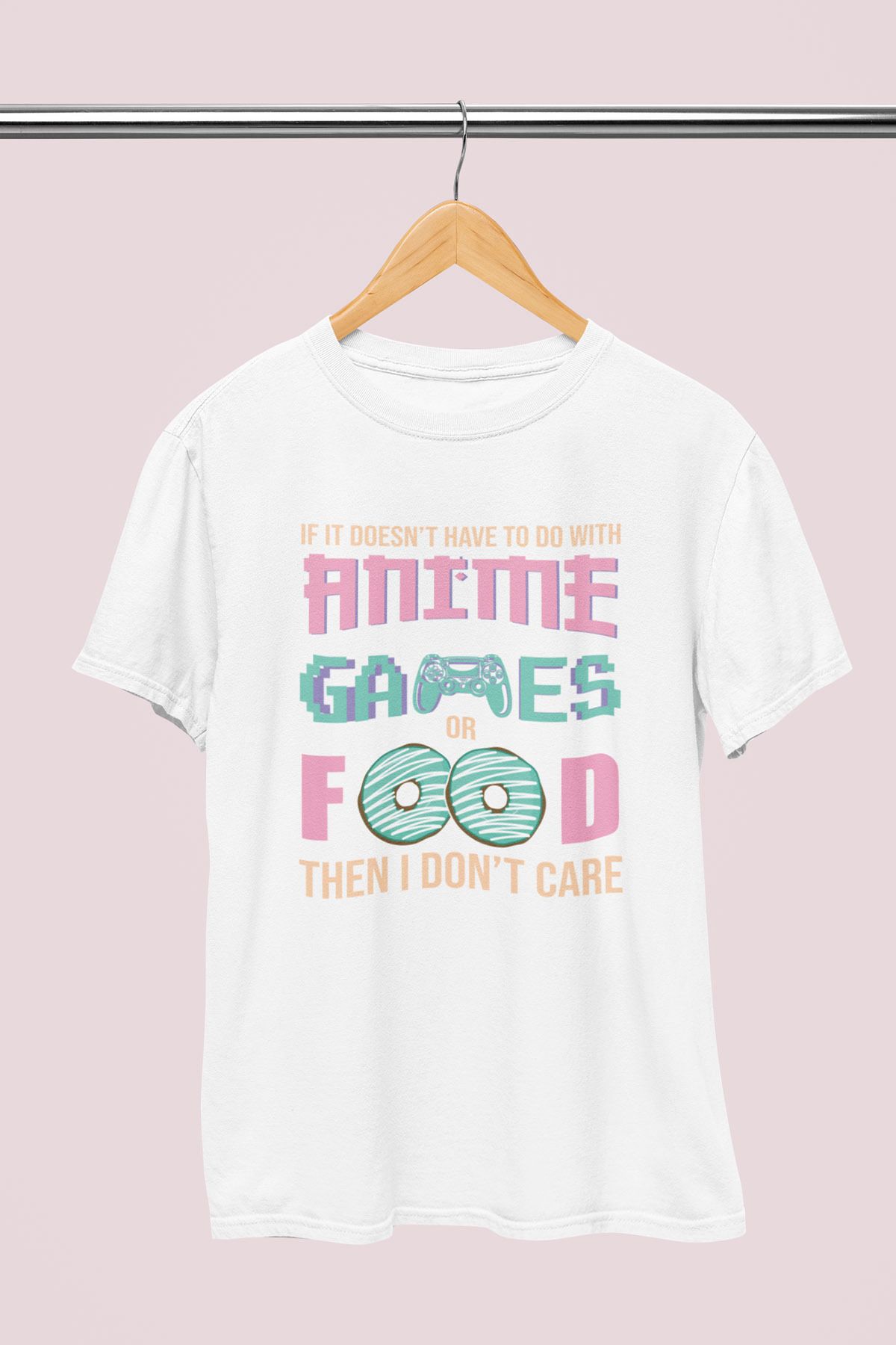 giftkonsept If It Doesn't Have To Do With Anime Hediyelik %100 Pamuklu Regular Beyaz Tişört