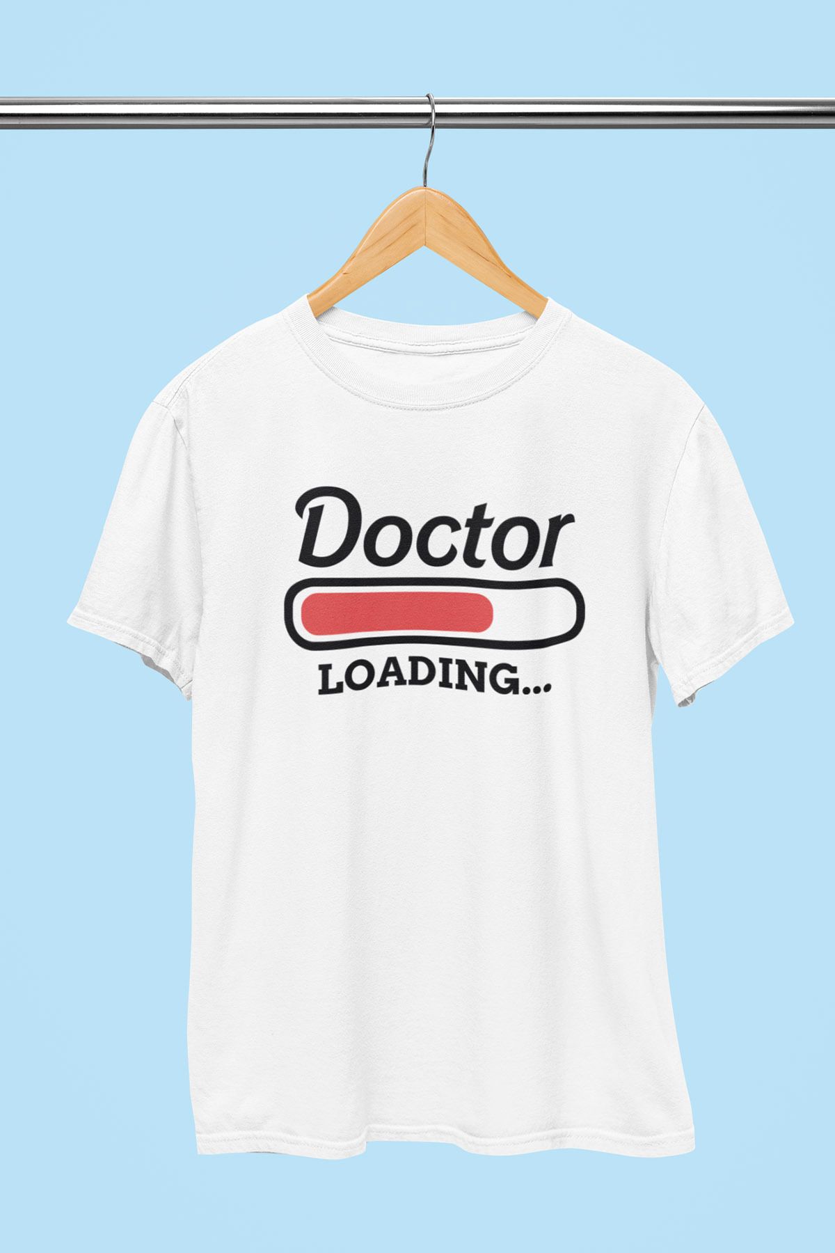 giftkonsept Doctor Loading Doktor Hediyelik %100 Pamuklu Regular Beyaz Tişört