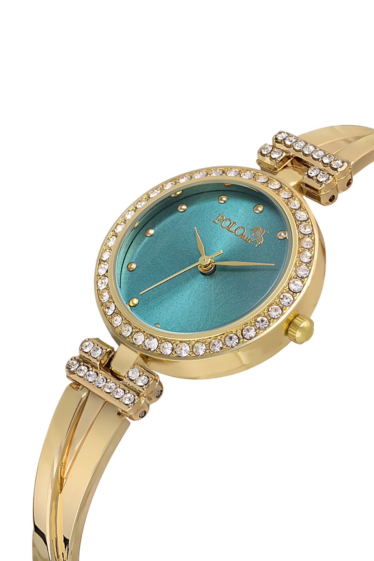 Polo Air Vintage Kadın Kol Saati Gold Yeşil Renk PL-1534B3x