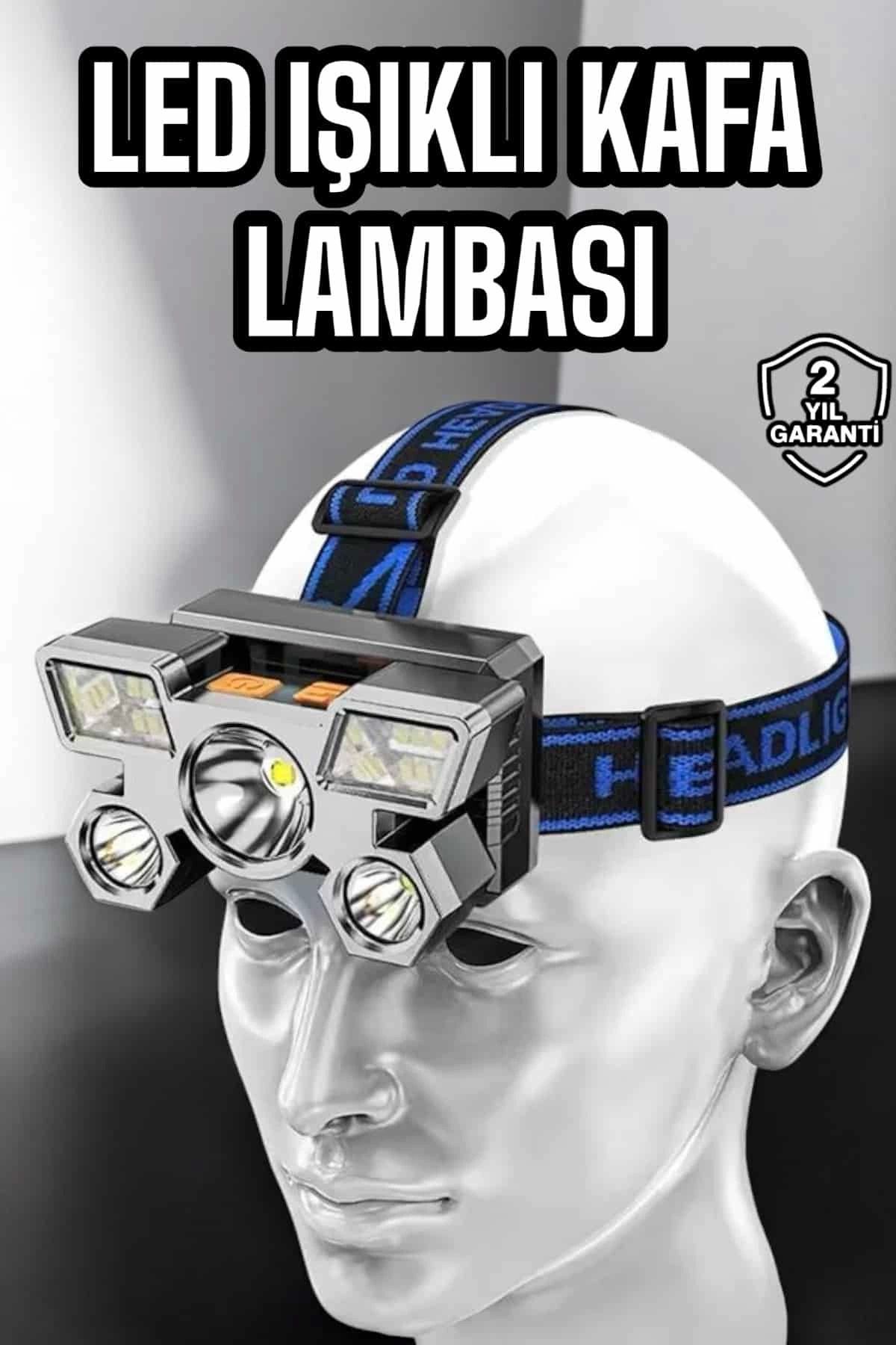 Heez Kafa Lambası Hafif ve Esnek Çift Anahtarlı Far Led Işık
