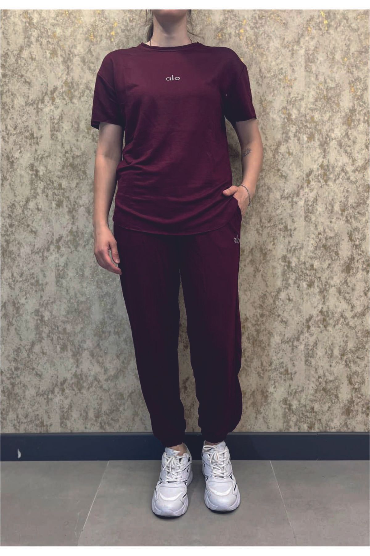 MAK Stil Alaçatı Eşofman Takım Bordo