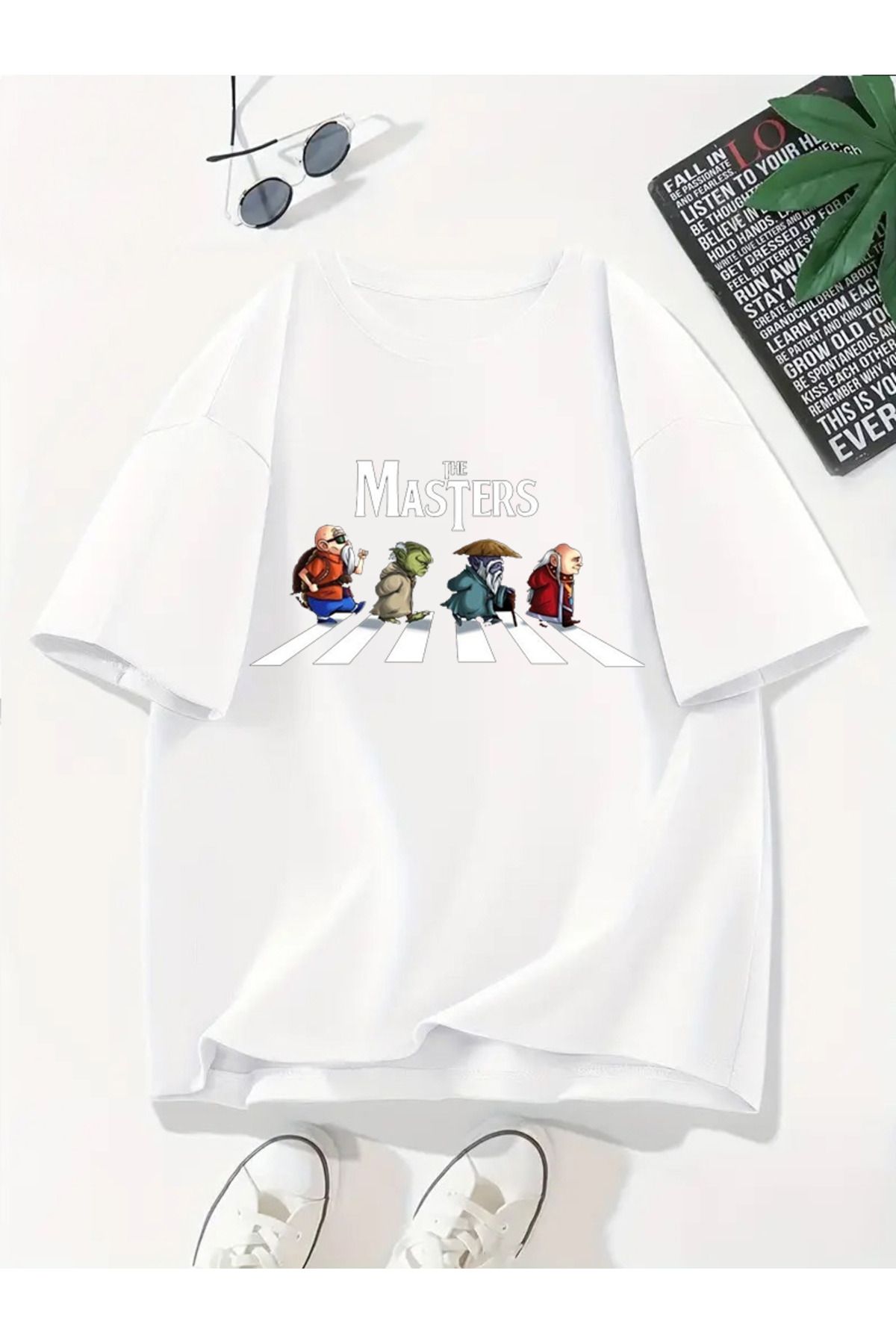 MODA Unisex Oversize Kalıp The Masters Baskılı T-Shirt