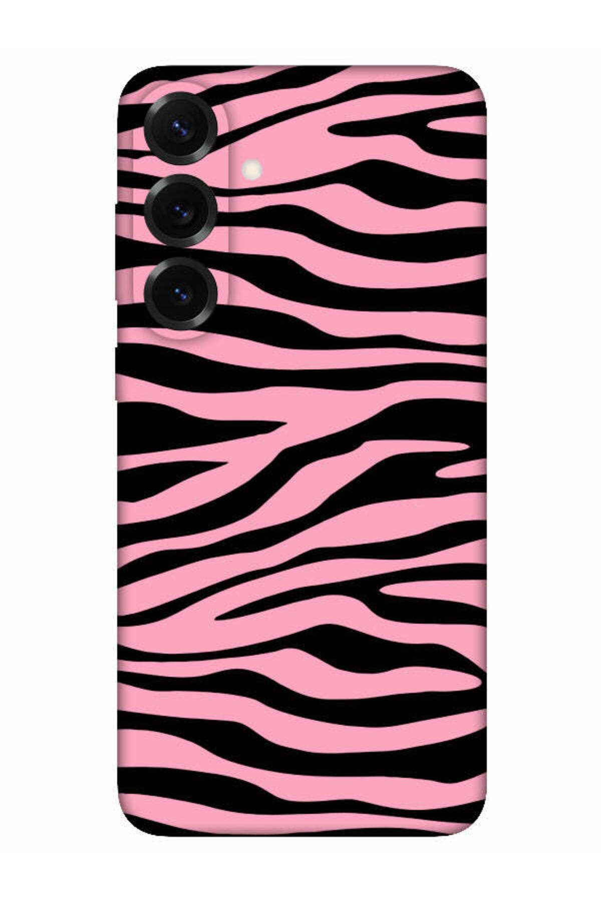 frondcase Samsung S25 Plus Zebra Desenli Pembe Telefon Kılıfı