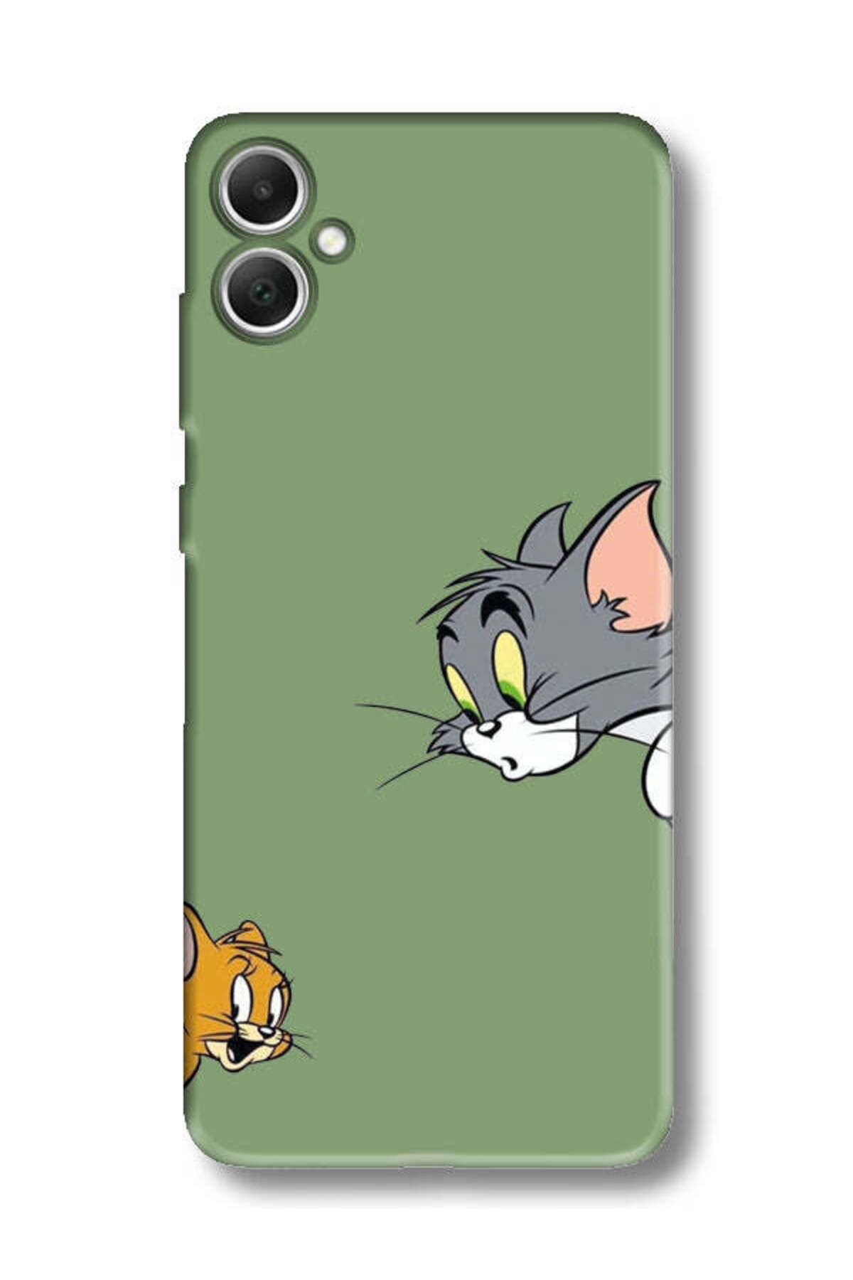 frondcase Samsung A05 Tom And Jerry Yeşil Telefon Kılıfı