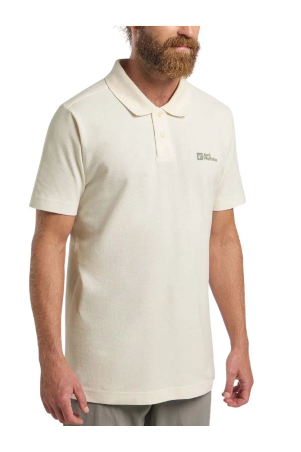 Jack Wolfskin Siyah Essentıal Polo M Erkek Polo Tişört