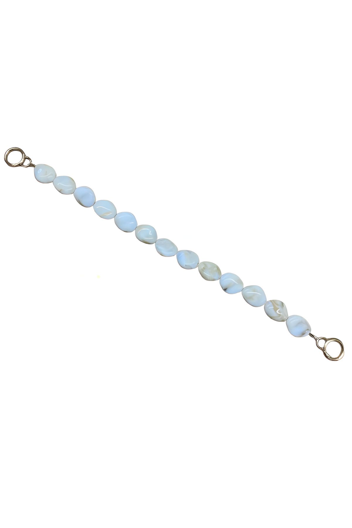 EleganTShoP Akrilik Yassı Boncuklu Çanta Sapı 48 cm AL99