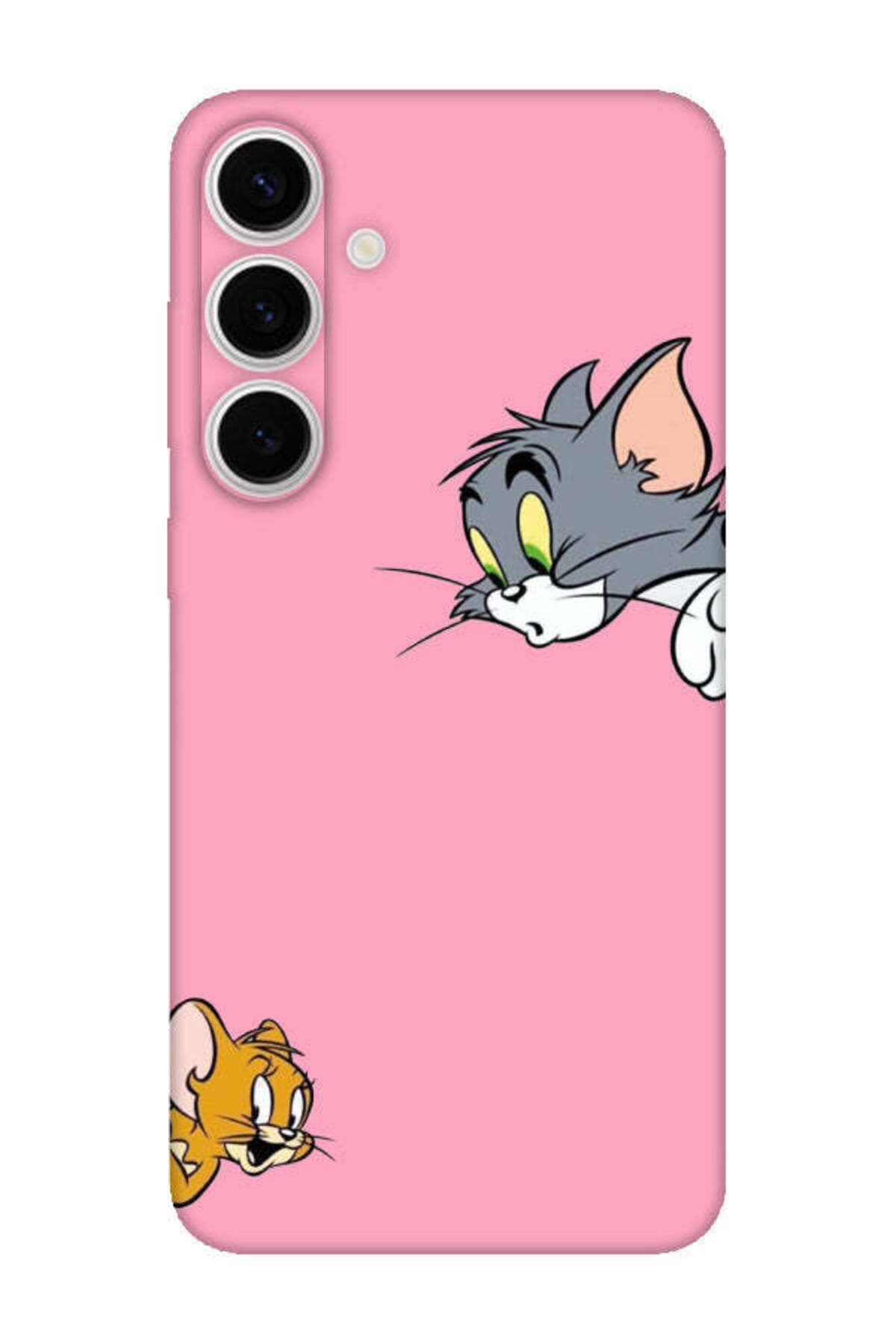 frondcase Samsung S24 Tom And Jerry Pembe Telefon Kılıfı