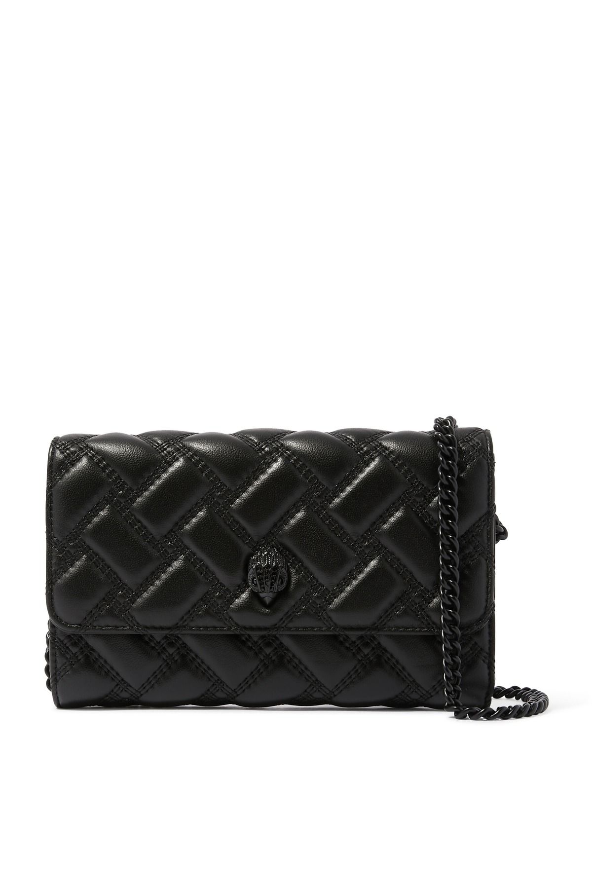 Kurt Geiger Kensington Chain Wallet 19x11 cm, Zincirli Deri Cüzdan & Çapraz Çanta
