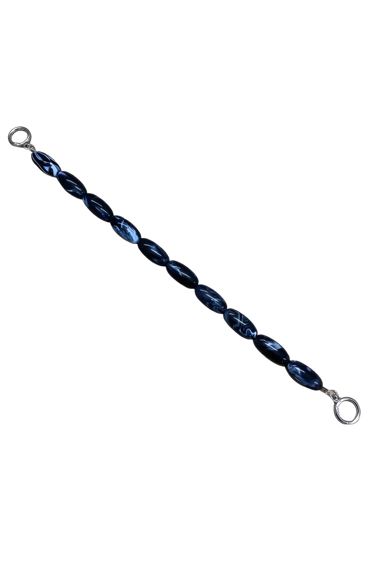 EleganTShoP Akrilik Yassı Yuvarlak Boncuklu Çanta Sapı 48 cm AC17