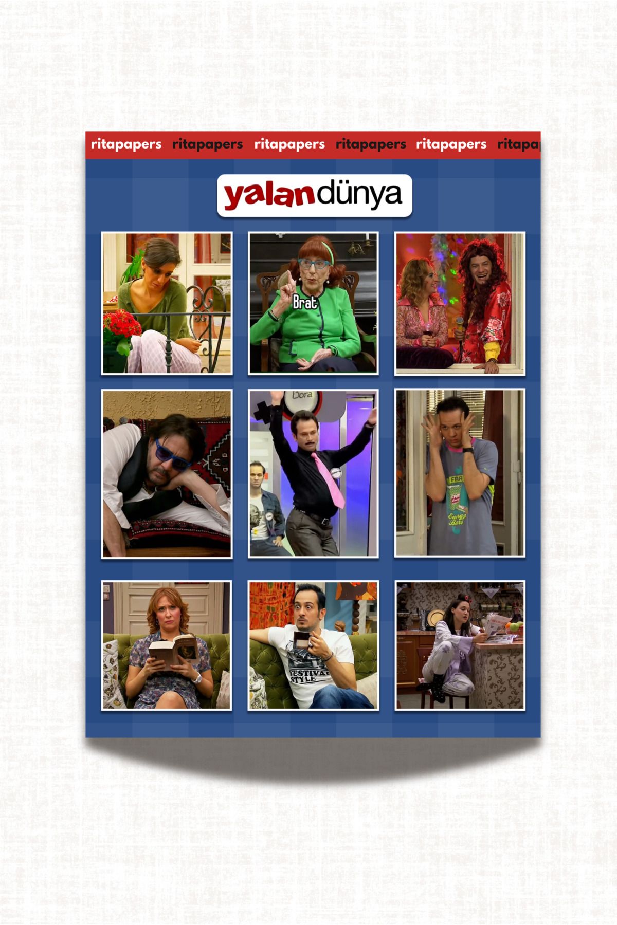 Rita Papers Yalan Dünya Dizi Sticker Seti Junk Journal Bullet Journal Planner Laptop Telefon Sticker