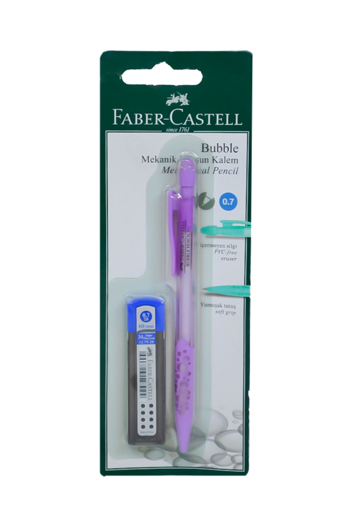 Faber Castell Bubble 07 Mekanik Kurşun Kalem Mor 532710