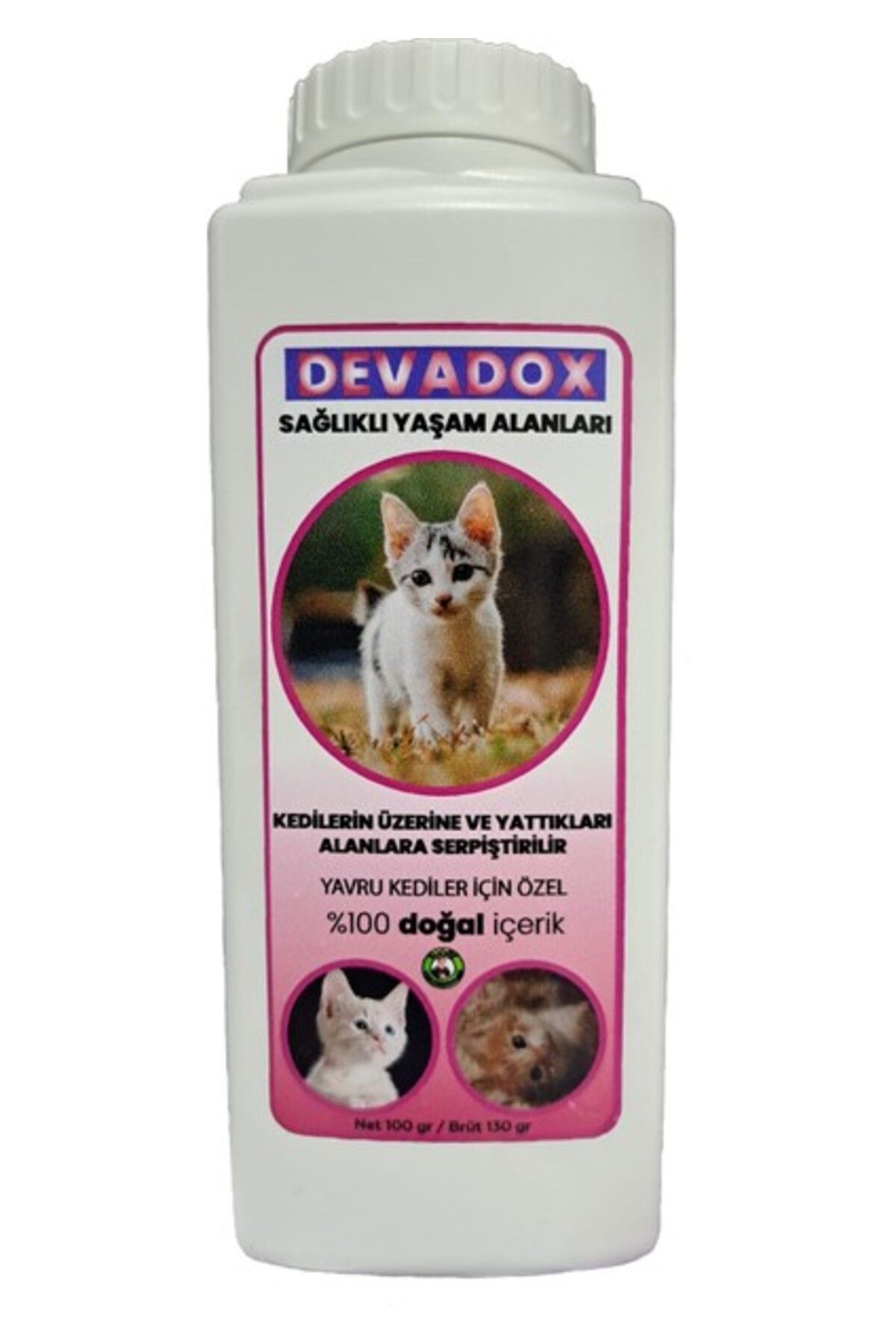 Albino Devavit Yavru Kedi Dış Parazit Bit Pire TOZU%100 Doğal
