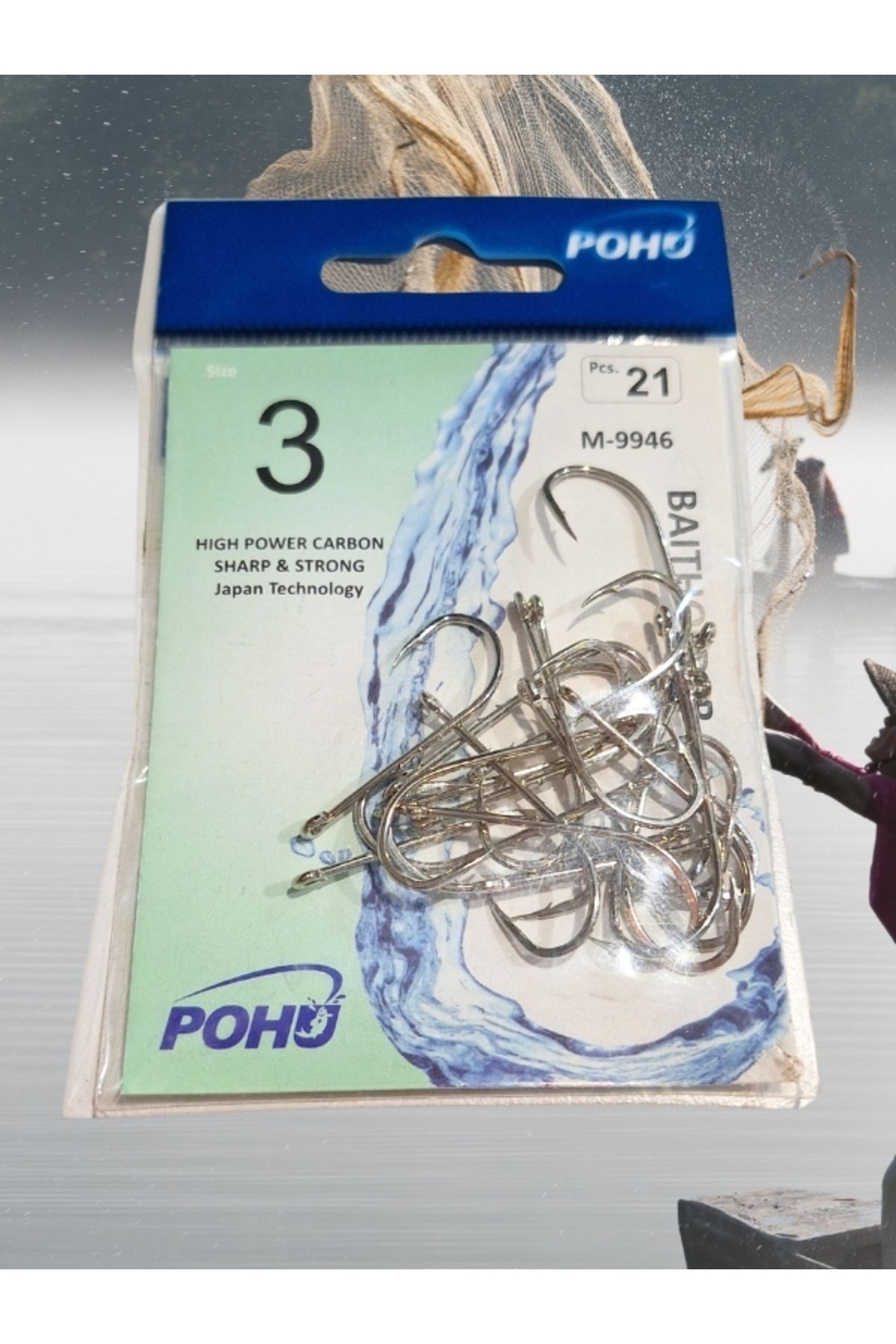 POHU M-9946 3 Numara 21'li Paket Olta Iğnesi