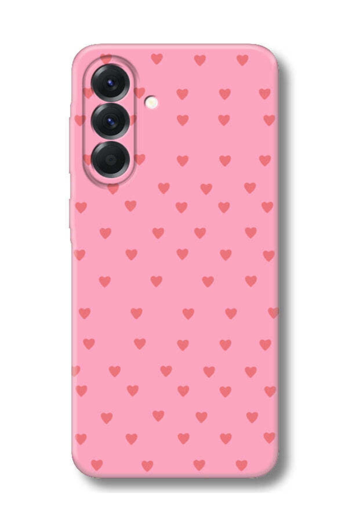 frondcase Samsung A26 Küçük Kalpler Pembe Telefon Kılıfı