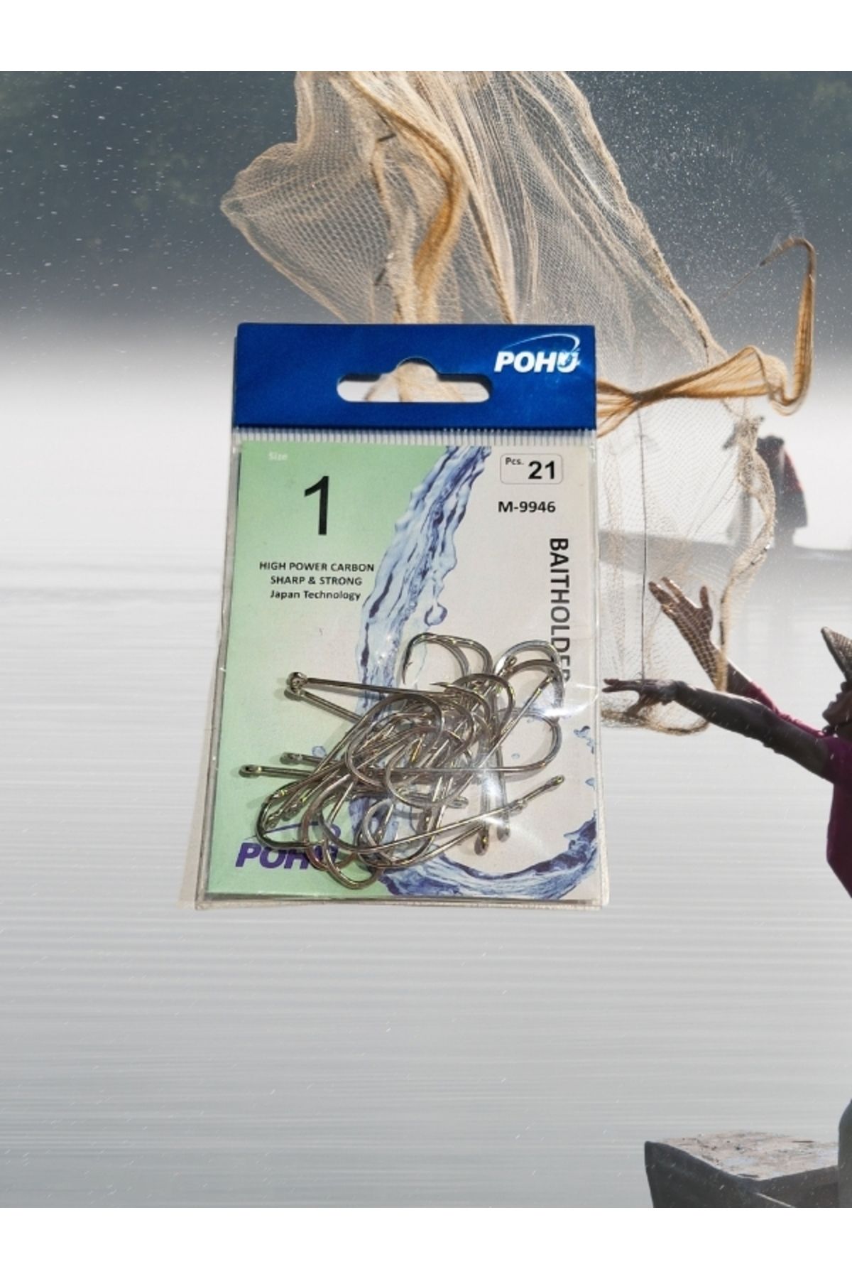 POHU M-9946 1 Numara 21'li Paket Olta Iğnesi