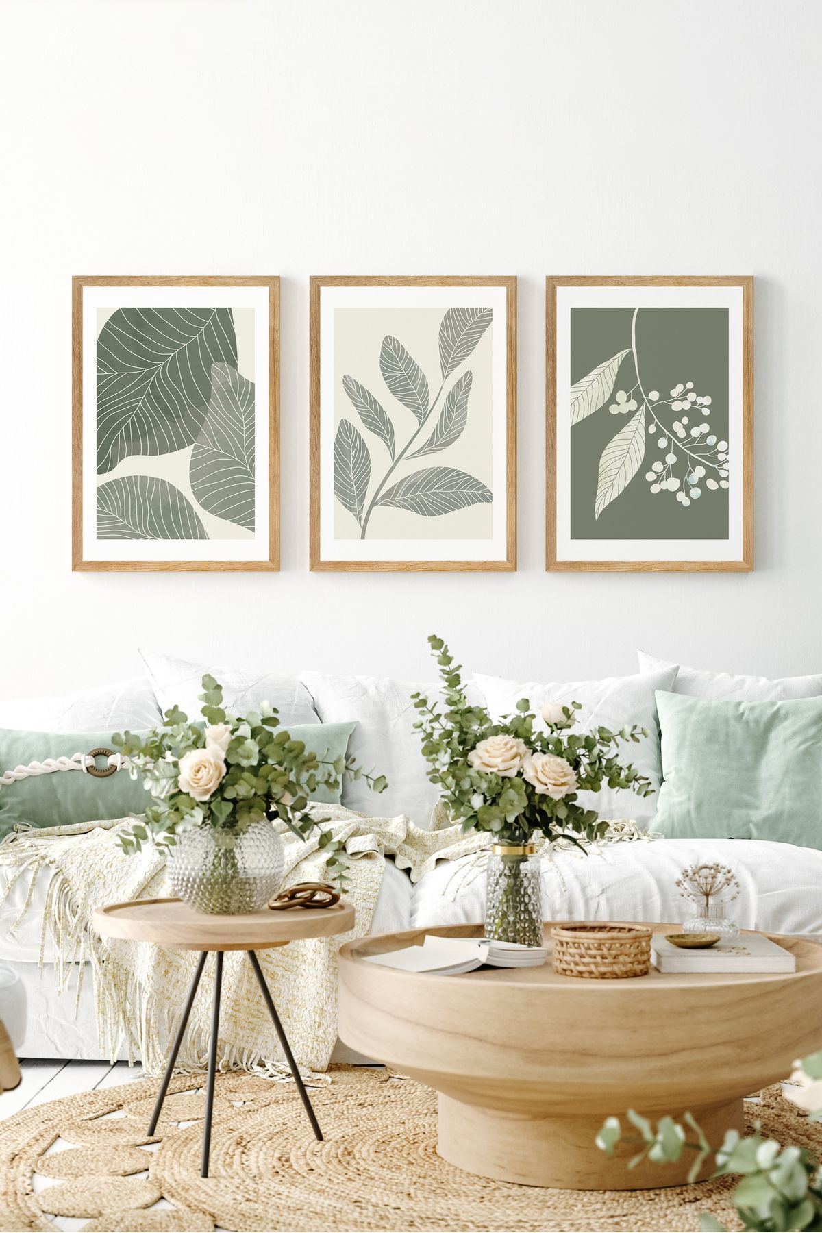 artflow 3 Parça Çerçeve Görünümlü Mdf Tablo Seti