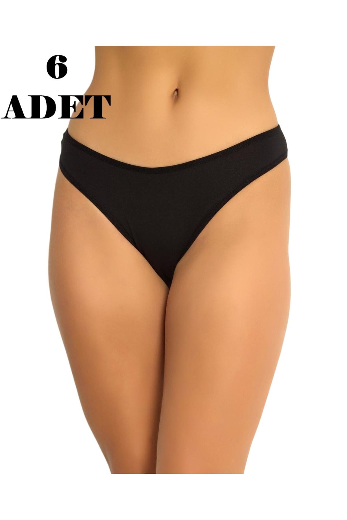 Özten 6'Lı Paket Likralı Kadın Bikini Külot
