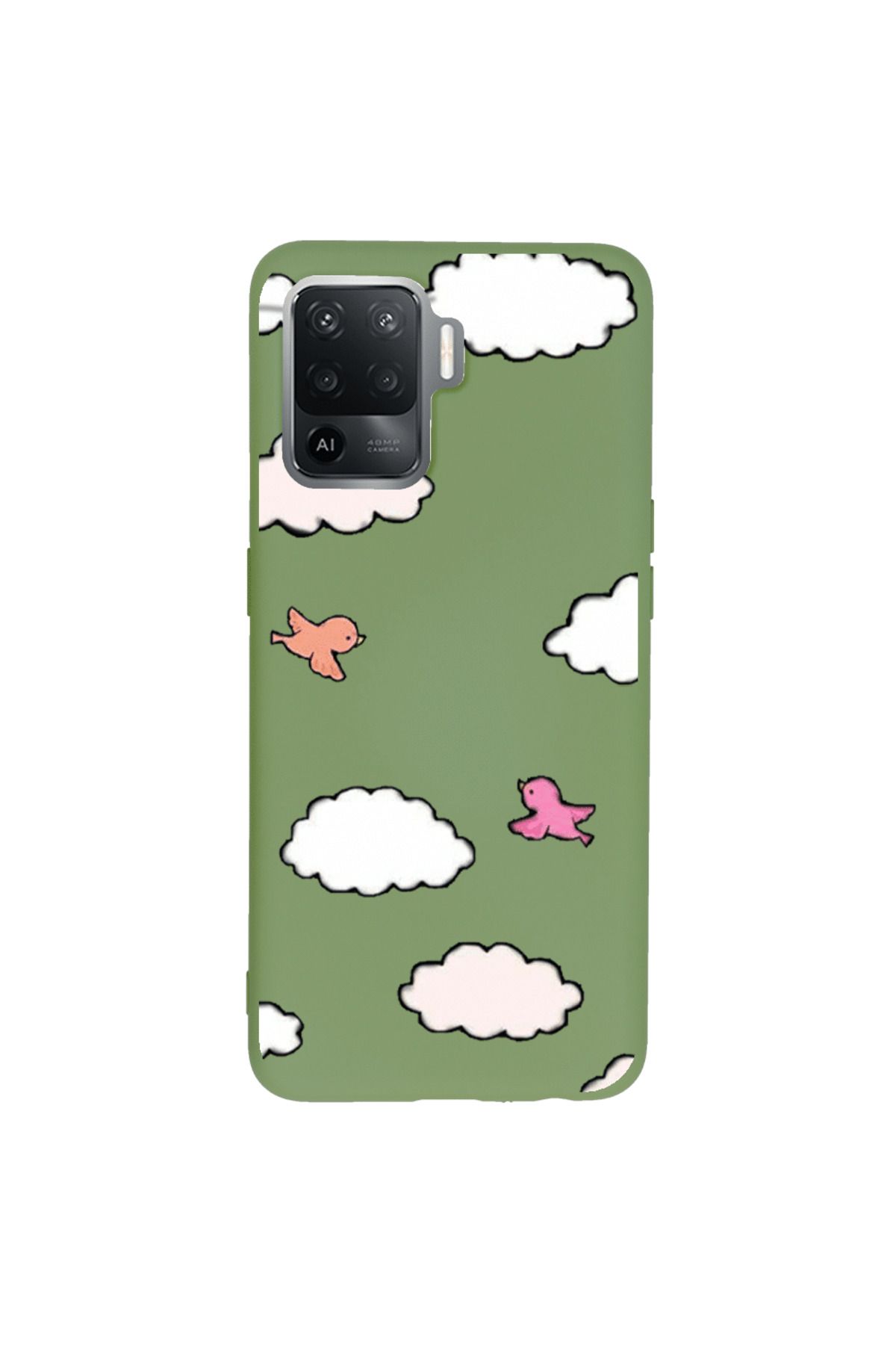 Royaleks Oppo Reno 5 Lite Lansman Kılıf - Kuş