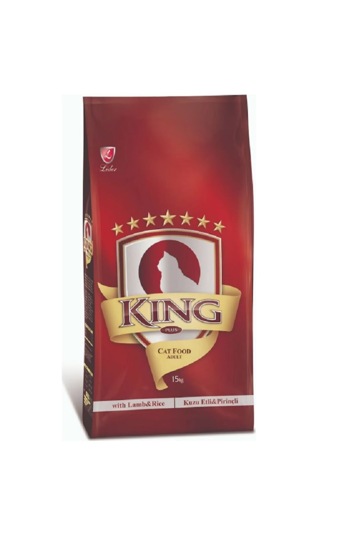 King Kuzu Etli Ve Pirinçli Yetişkin Kedi Maması 15 Kg