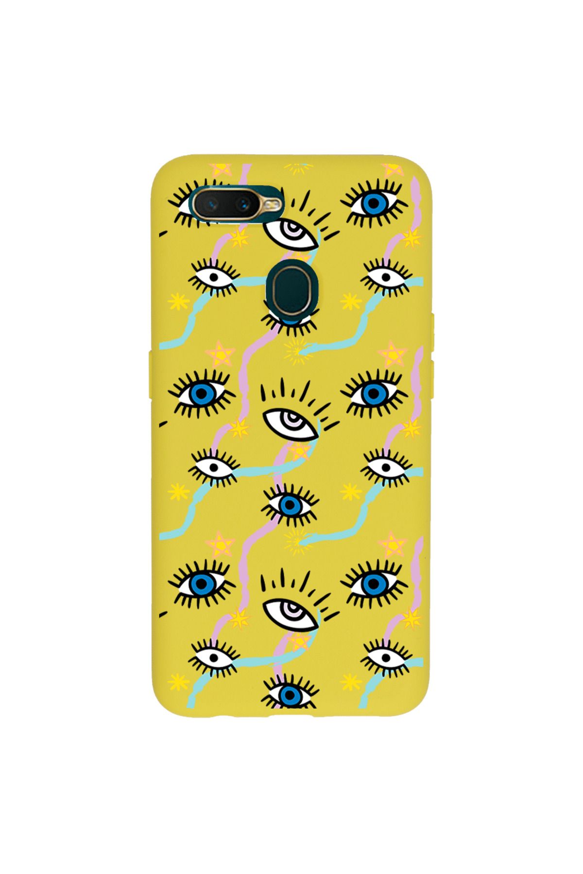 Royaleks Oppo A15 Lansman Kılıf - Eyes