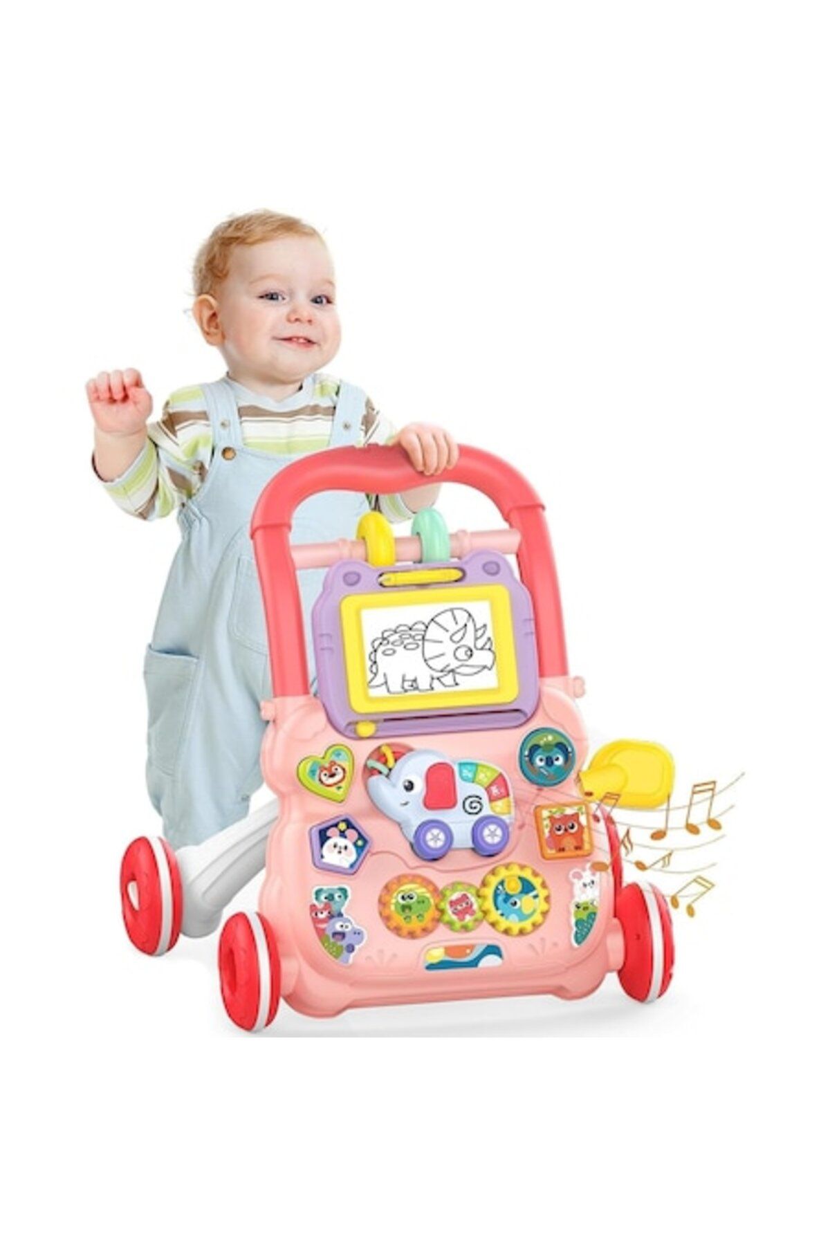 Smart Vibe-Antemergator Multifunctional 2 in 1, LittleSteps KinderVibe™ cu Activitati Interactive, Tabla Deta 1