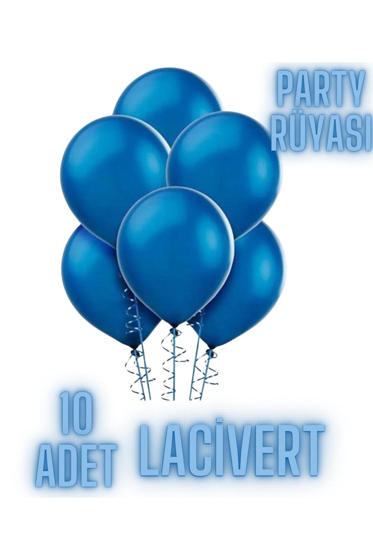 partyrüyası 10 Adet Lacivert Metalik Balon 12 Inç Metalik Ekstra Parlak Renk