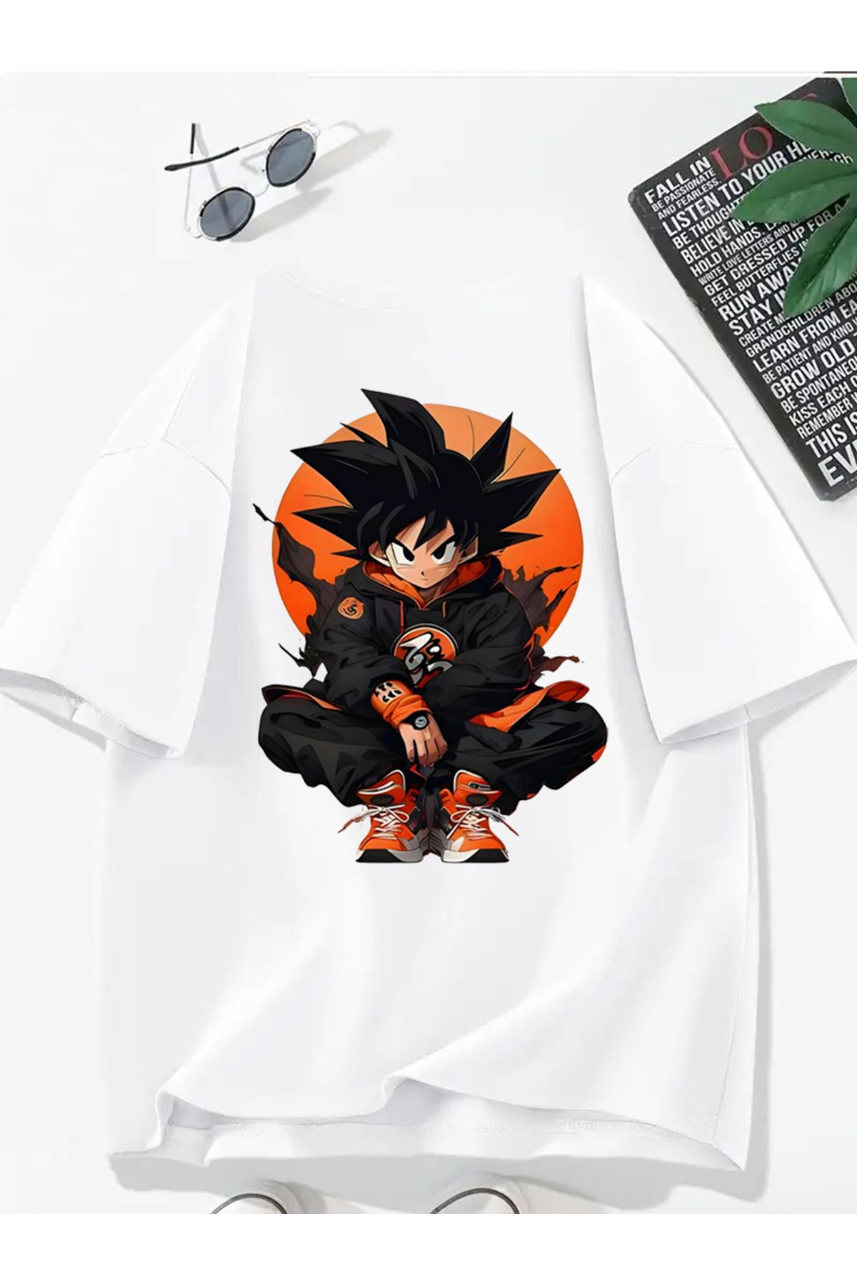 MODA Unisex Oversize Kalıp Japon Baskılı T-Shirt