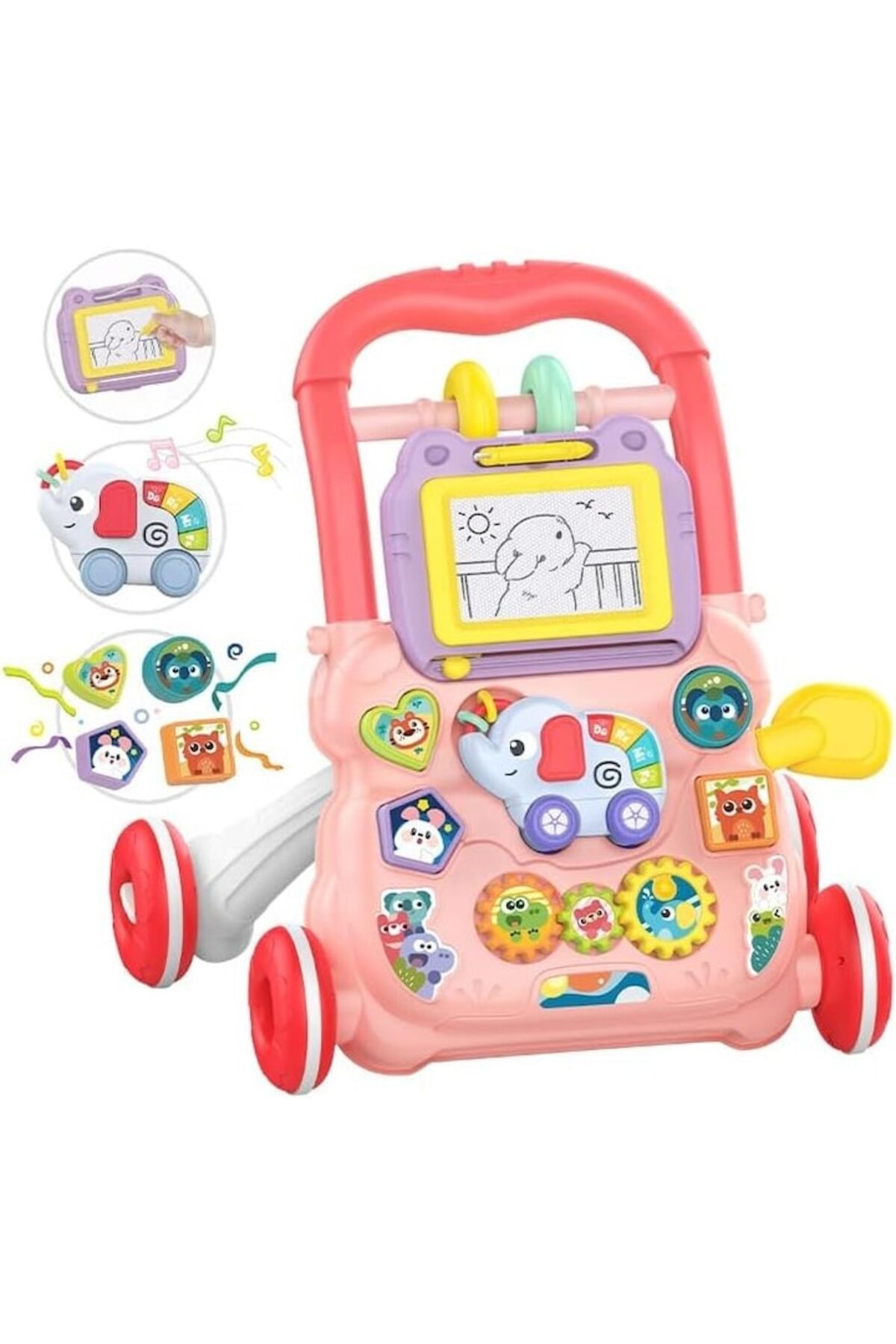 Smart Vibe-Antemergator Multifunctional 2 in 1, LittleSteps KinderVibe™ cu Activitati Interactive, Tabla Deta 3