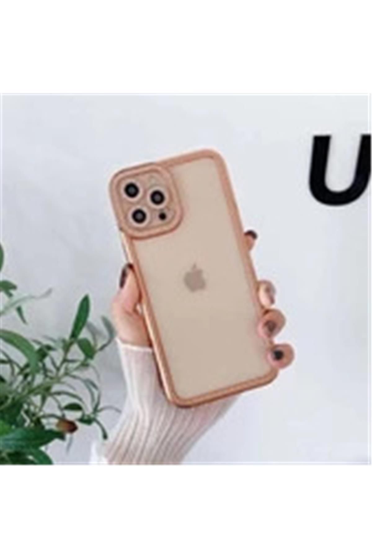 Amorix ARMORİX IPHONE 12 KENAR İŞLEMELİ LAZER SİLİKON KILIF