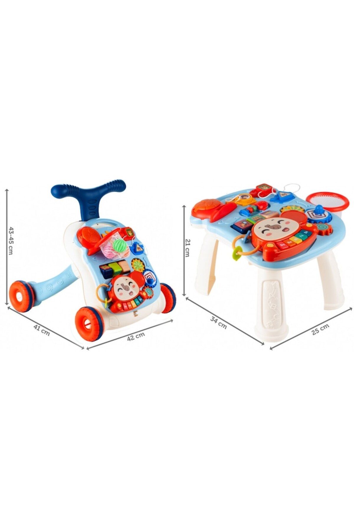 Smart Vibe-Multifunctional Walker BabyElephant, KinderVibe™, with Activity Center and Interactive Table, Bask 3