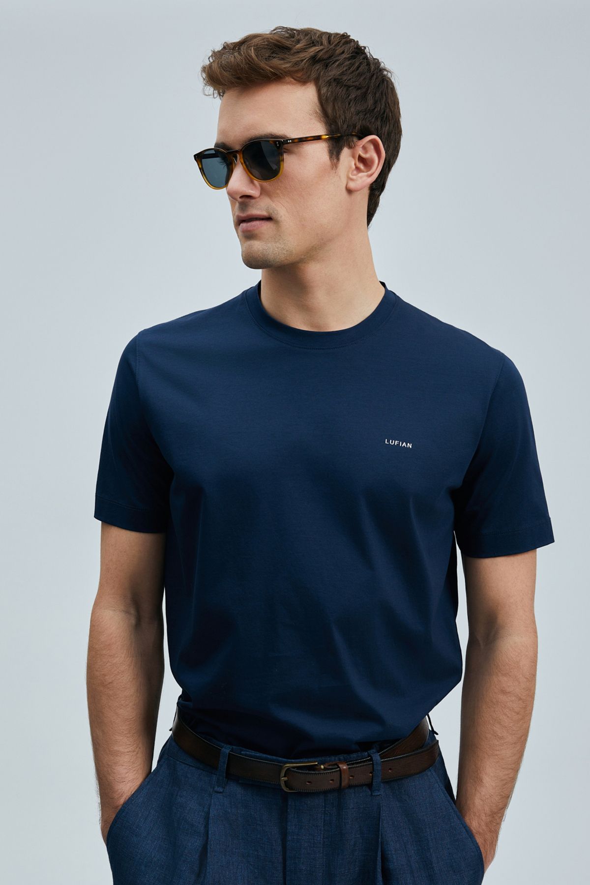 Lufian LUFİAN Bran Modern Grafik T- Shirt 111020262-25