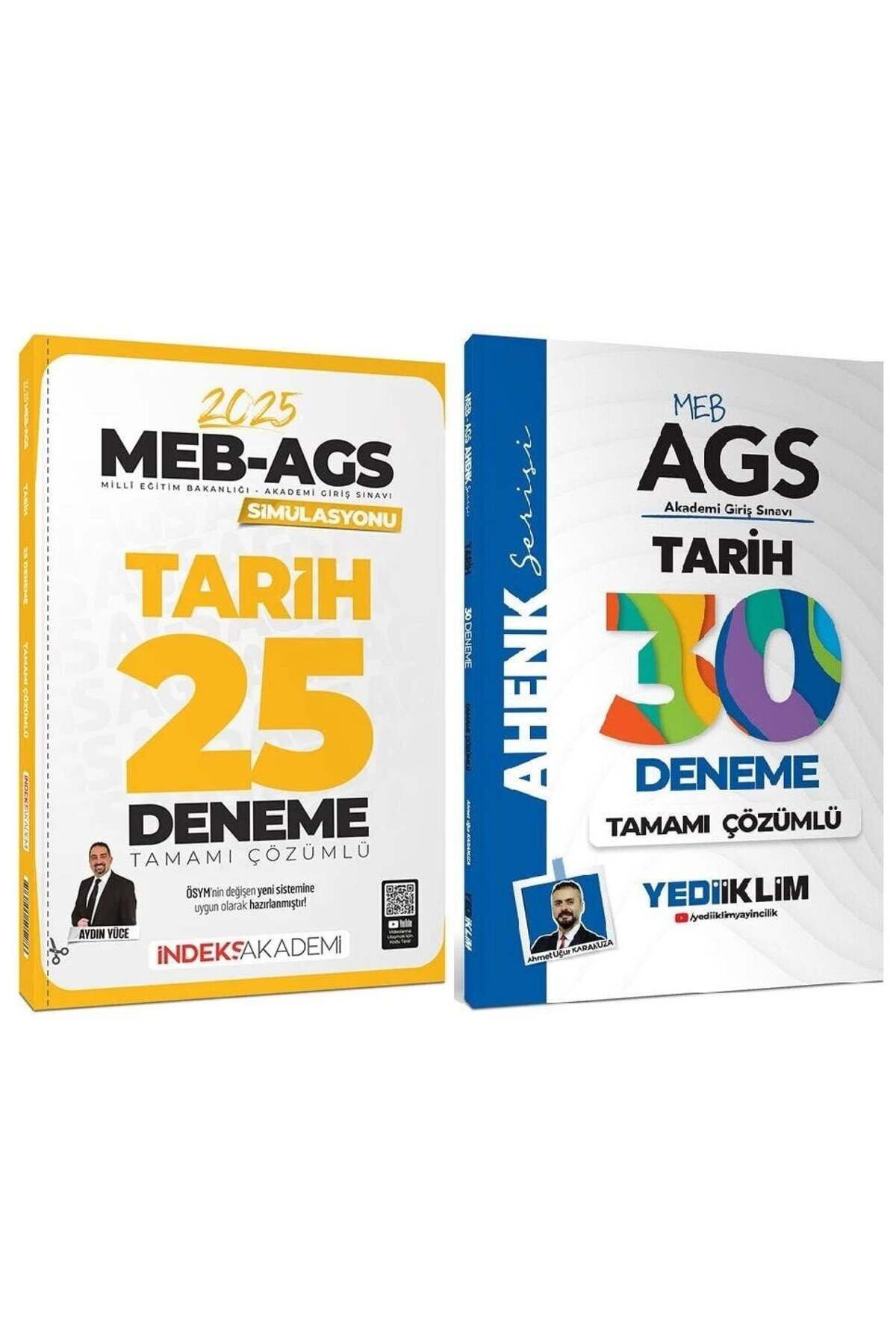 Makro Kitabevi Yayınları Yediiklim + İndeks 2025 Baskı MEB-AGS Tarih 30+25 Deneme 2 li Set