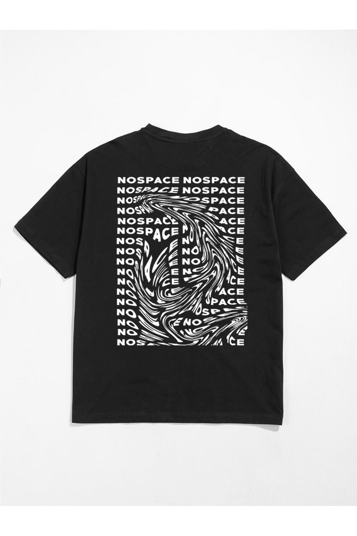 MODA Unisex Oversize Kalıp No Space Baskılı T-Shirt