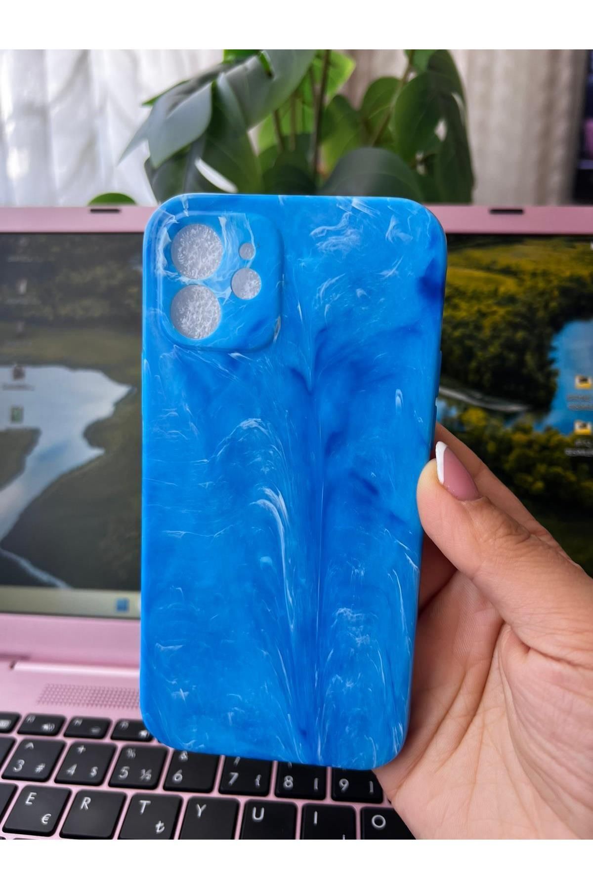Amorix ARMORİX IPHONE 12 MERMER DESENLİ SİLİKON KILIF