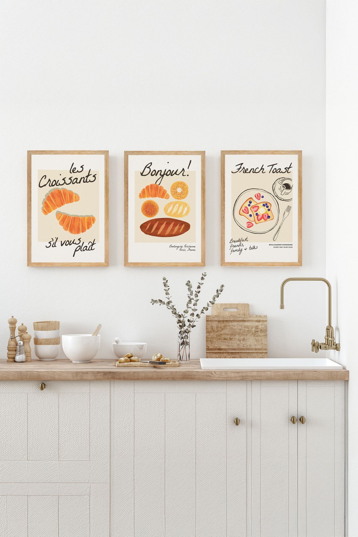 artflow 3 Parça Çerçeve Görünümlü Mdf Tablo Seti