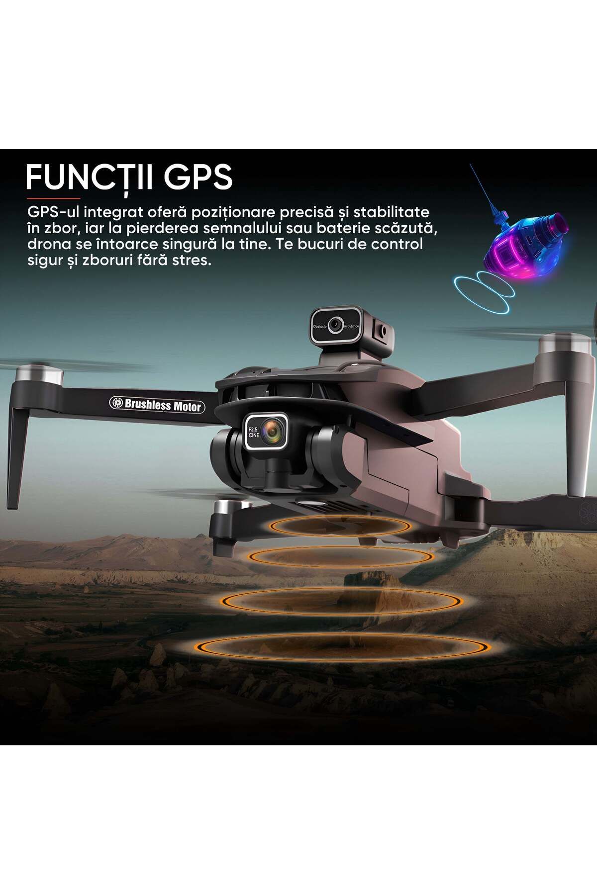HexaCraft-Professional Drone, Skybite Model, Hd Camera Interpolated To 8k 9