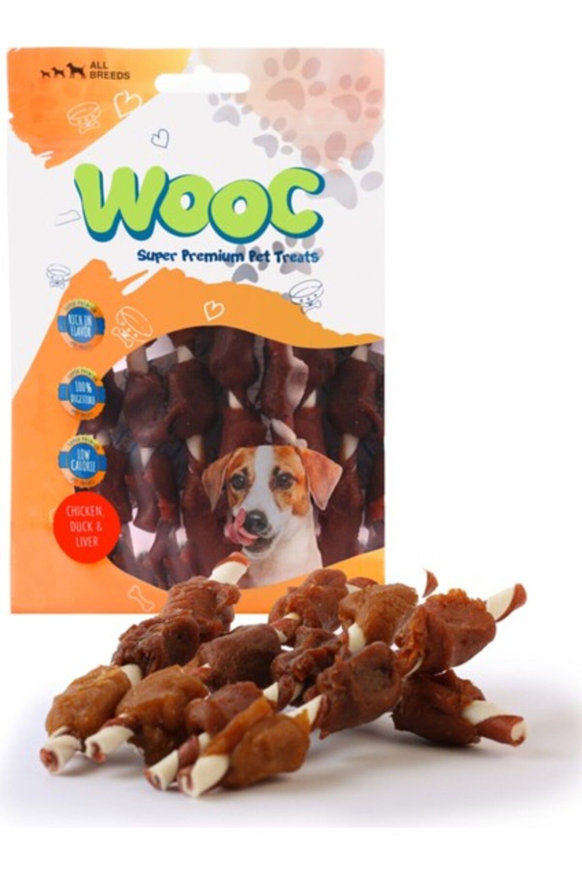 wooc Dog Tavukördekciğer Sargılı Stick Köpek Ödül Maması 80 gr