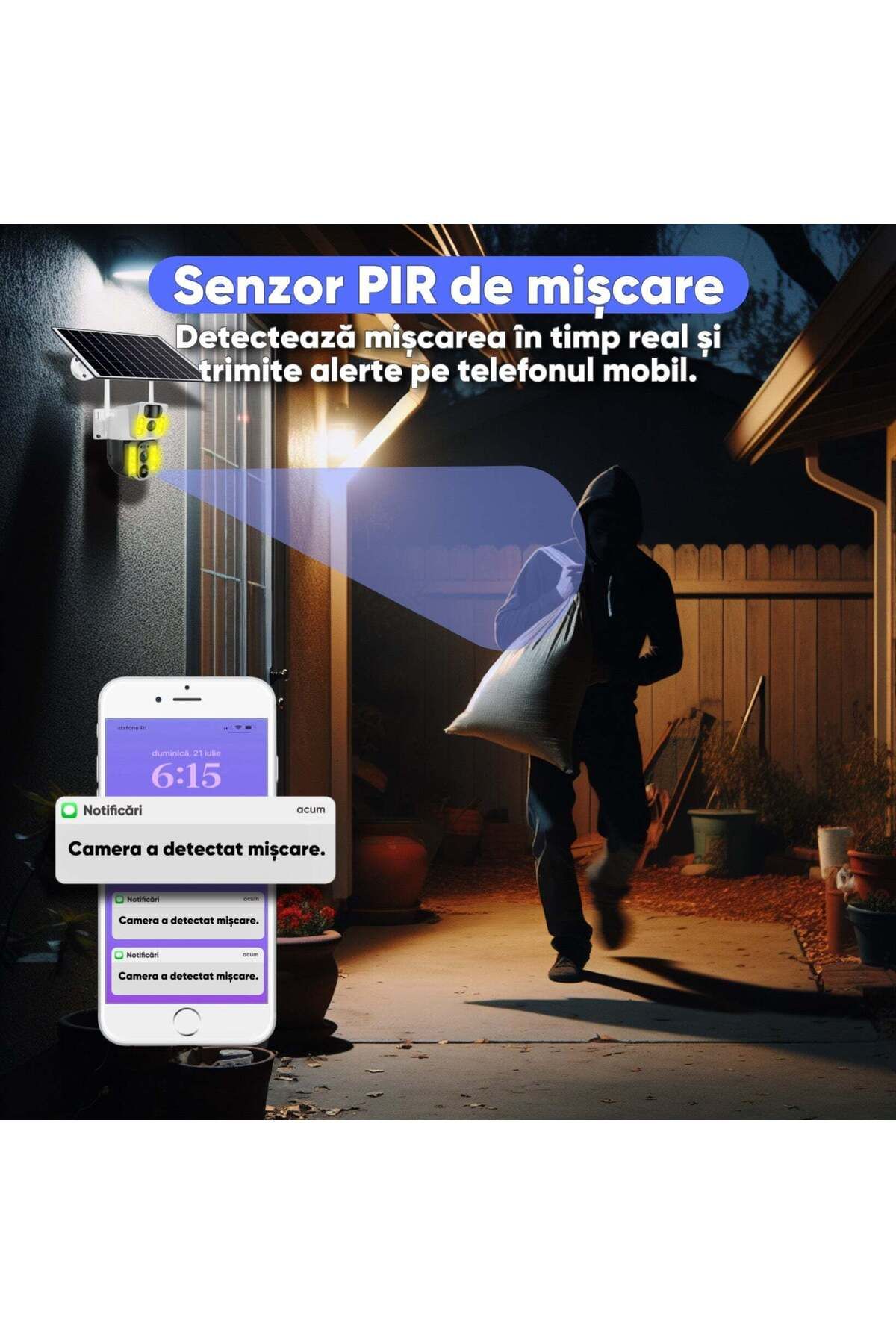 HexaCraft-ULTRA HD solar-powered surveillance camera, HexaEye 7