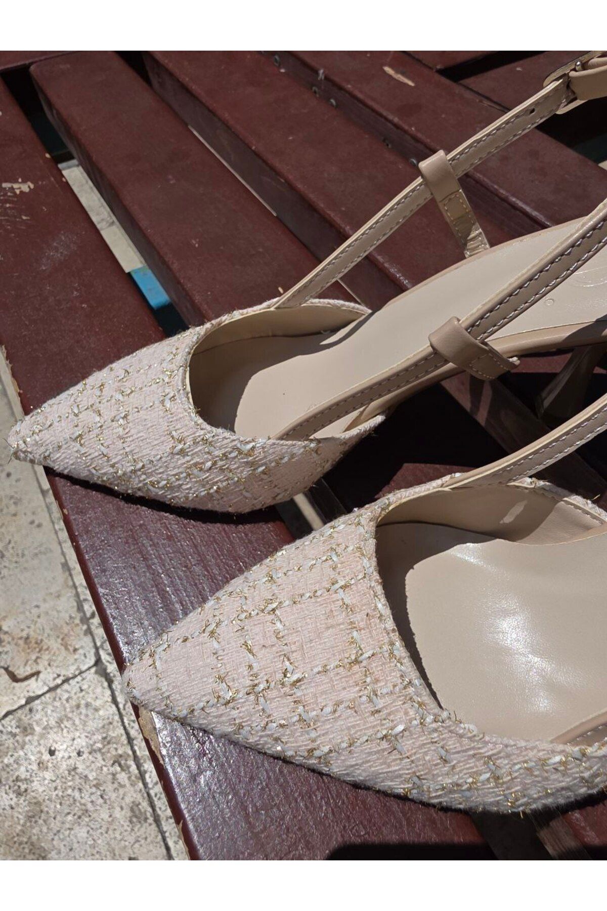 shopcolic 140 DOKUMA & HASIR DETAY MANGOMOD KADIN AYAKKABI