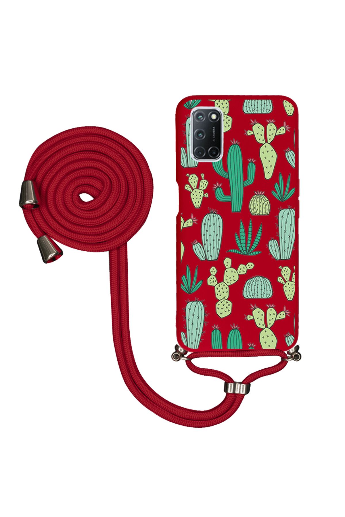 Royaleks Oppo A52 İpli Lansman Kılıf - Cactus