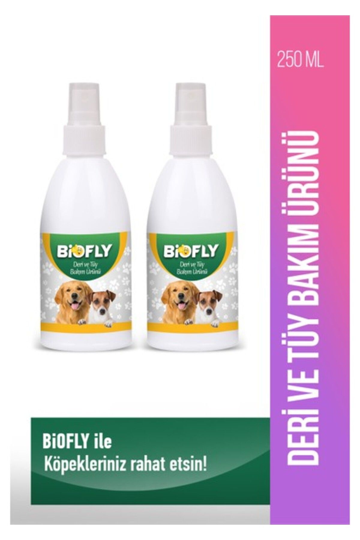 biofly Köpek Deri ve Tüy Bakım(Bit ve Pire ) Spreyi 250 Ml. 2 Adet