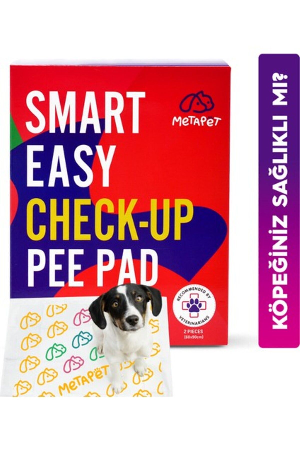 Metapet Renk Değiştiren Akıllı Köpek Çiş Pedi 2 Adet Sağlık Bezi Sağlık Ürünü